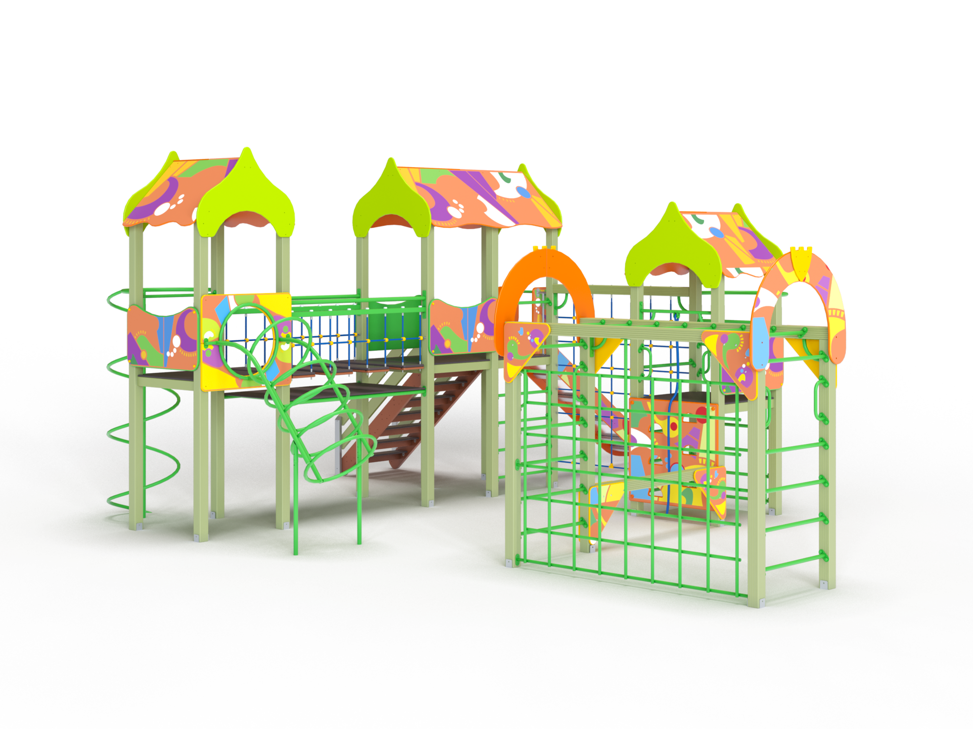 ДИК 3.181 Детский игровой комплекс Н=1500 мм граффити