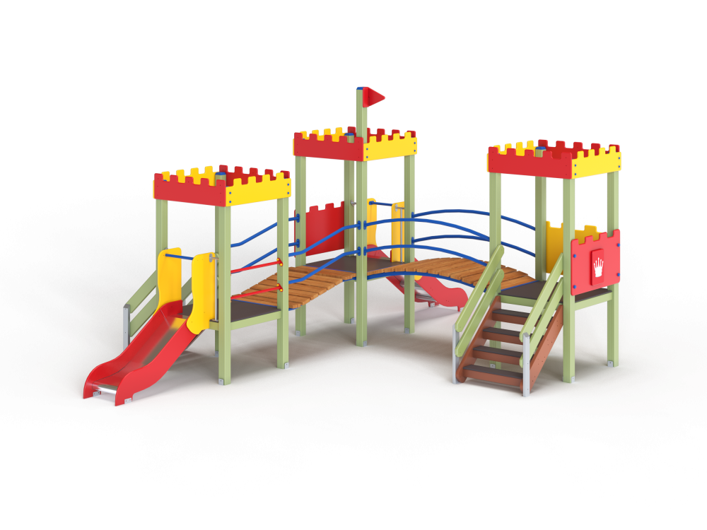 ДИК 3.175-ДЕРЕВО Детский игровой комплекс Н=900 мм, Н=700 мм