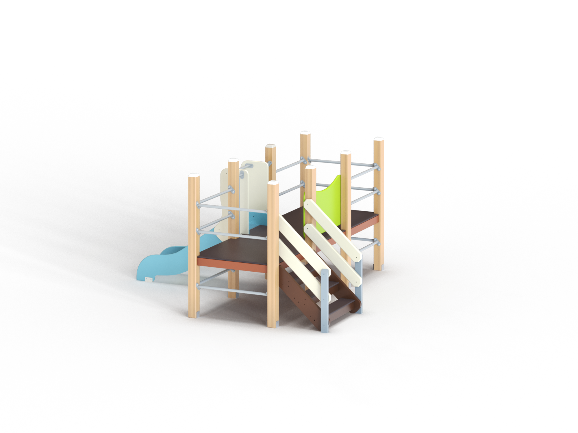 ДИО 5.022-ДПК Манеж с горкой Н=700мм