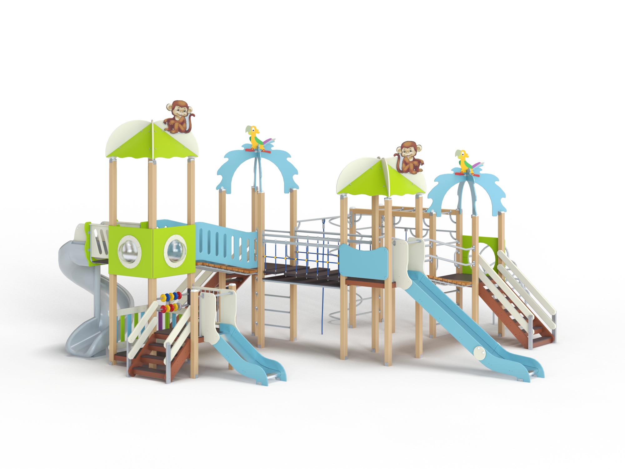 ДИК 4.215-ДПК Детский игровой комплекс Н=1500 мм, 1800 мм