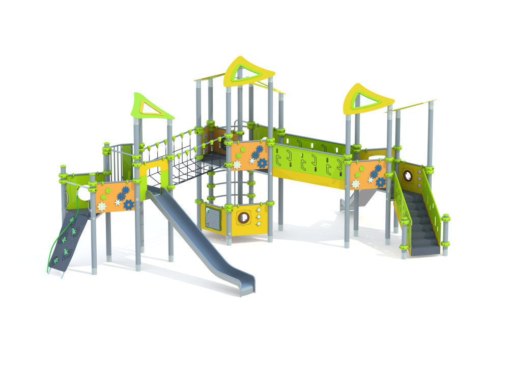 УК 7.215.01 Три башни с лазалками и горкой