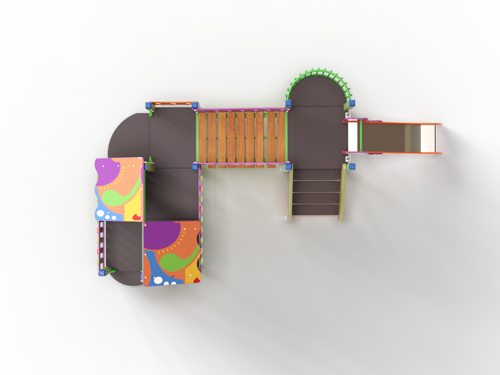 ДИК 9.101 Детский игровой комплекс граффити Н=700 мм,900 мм