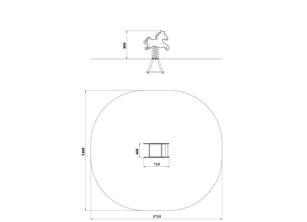 ДИО 4.658.11 Лошадка на пружине цинк