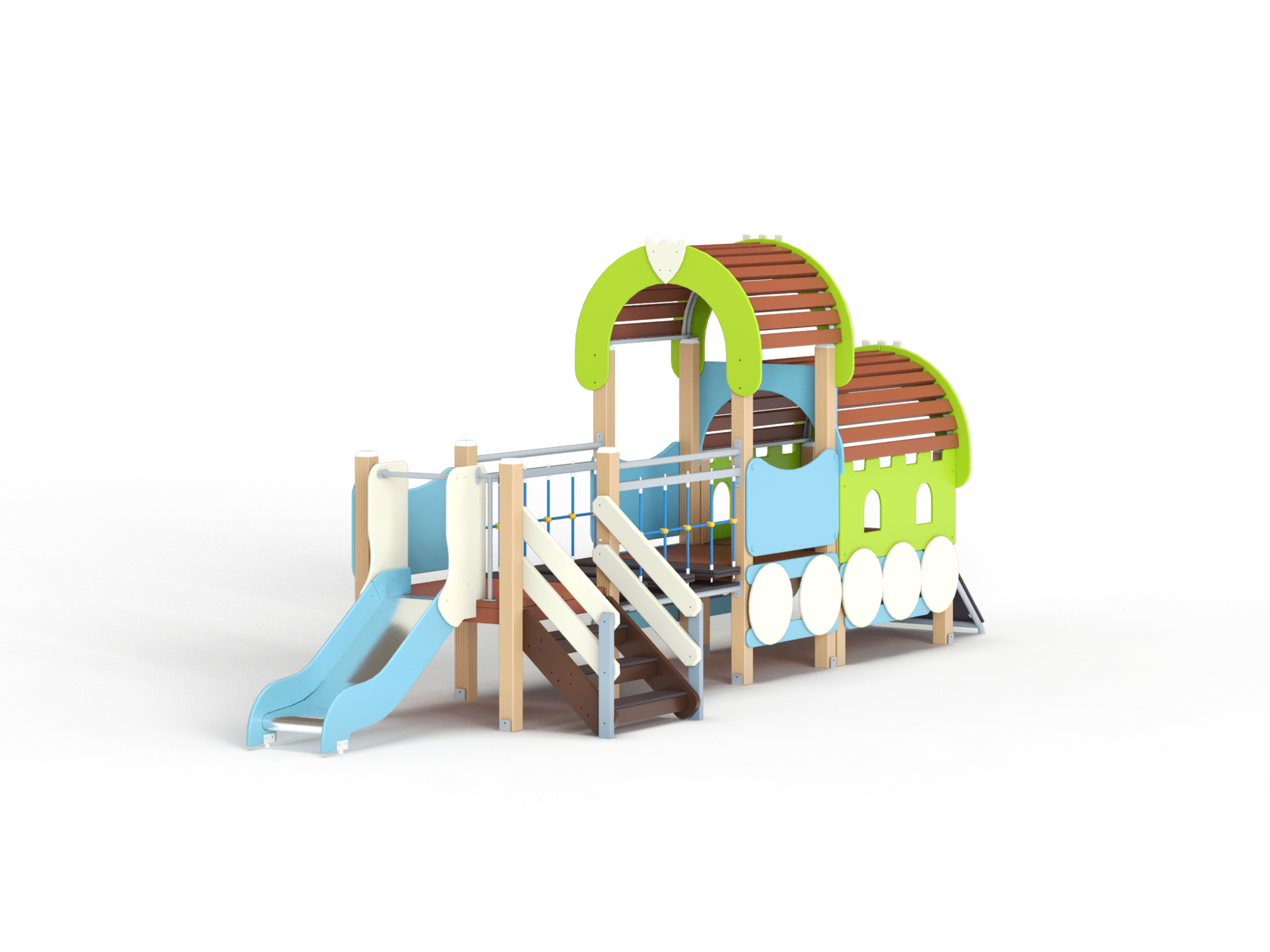 МФ 4.061-ДПК Локомотив с 1 вагоном и горкой Н=700 мм