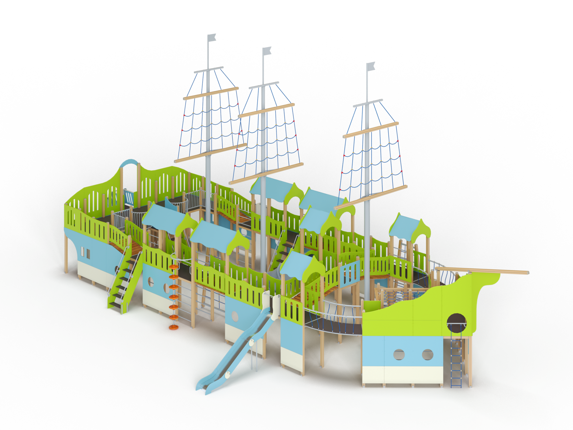 ДИК 7.062-ДЕРЕВО Детский игровой комплекс Н=1800 мм, 2000 мм