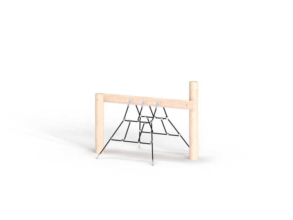 ДП 3.154 Комплекс мостик с сетками на бревнах