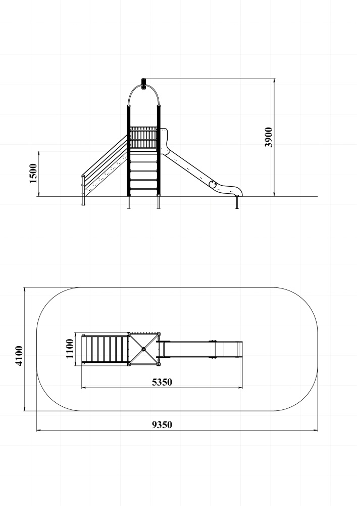 ДИК 1.01-ДЕРЕВО Детский игровой комплекс Н=1500