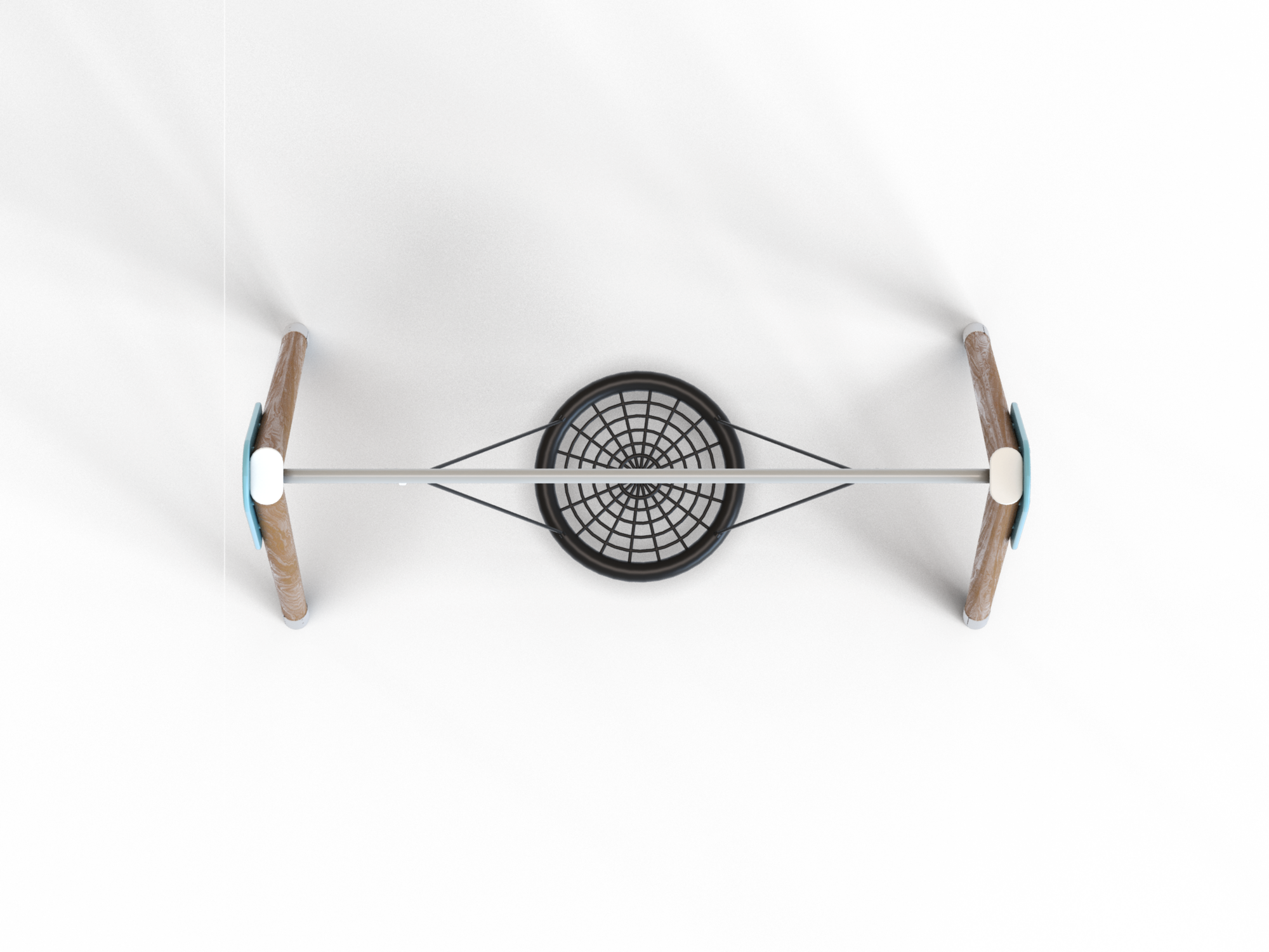 ДИО 1.15-К Качели Гнездо на круглых столбах