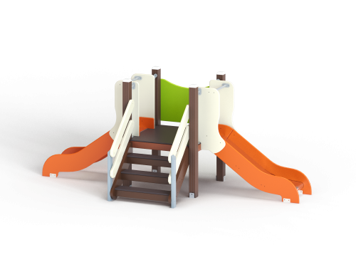 ДИО 5.02-ДПК Горка мини двойная Н=700 мм