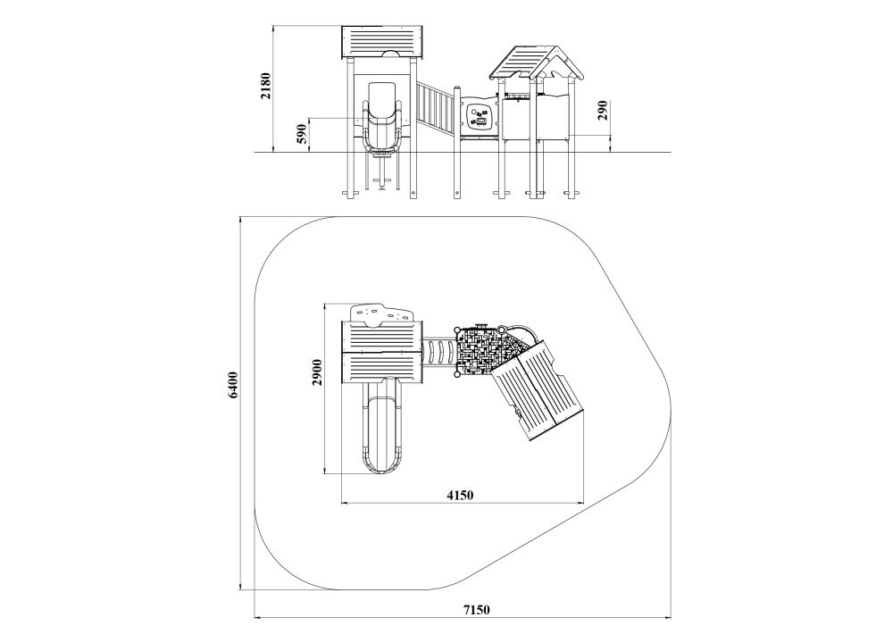 УК 7.403-В02 Две башни с мостами
