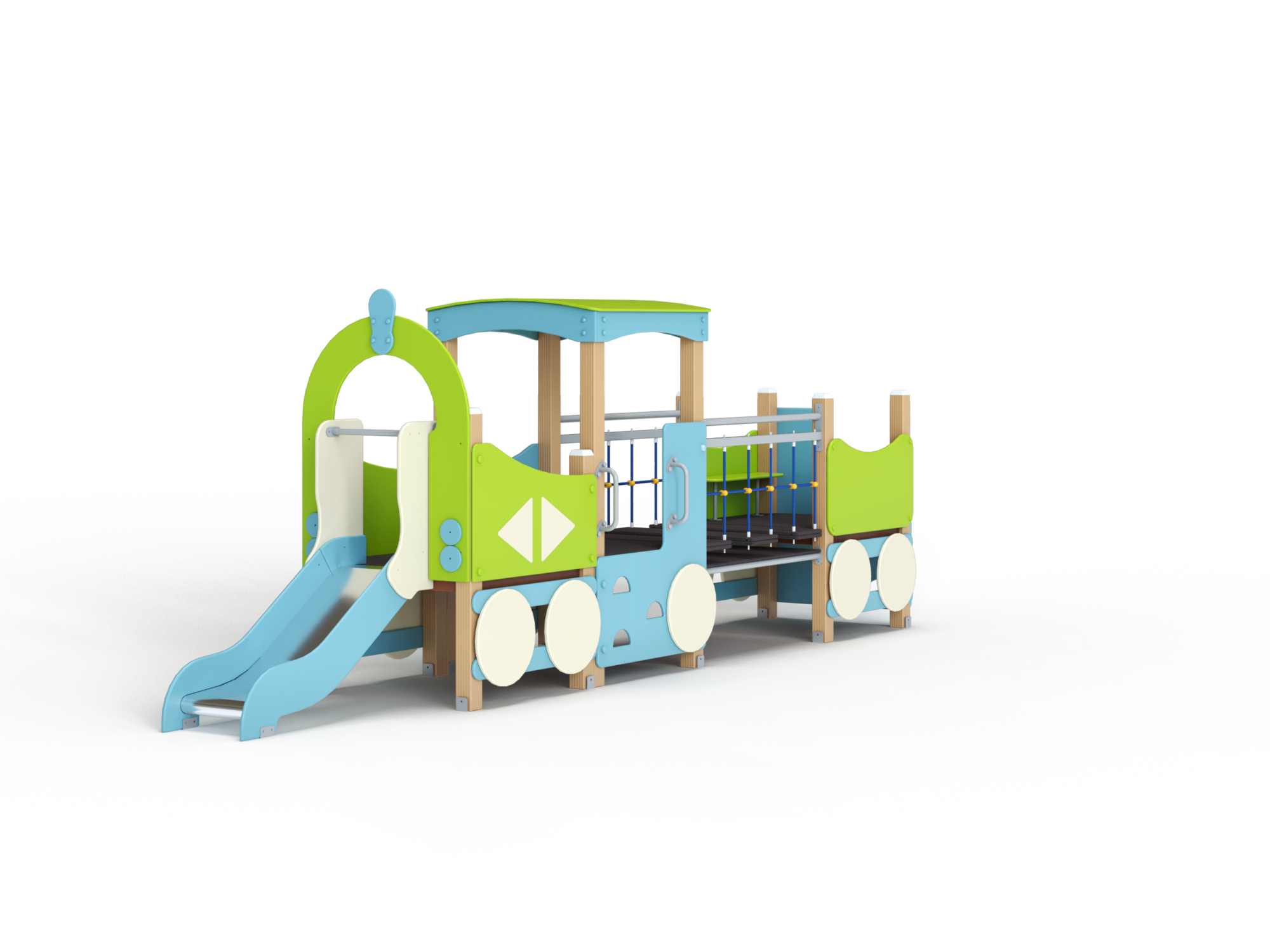 МФ 4.04-ДПК Паровоз с 1 вагоном и горкой Н=700 мм