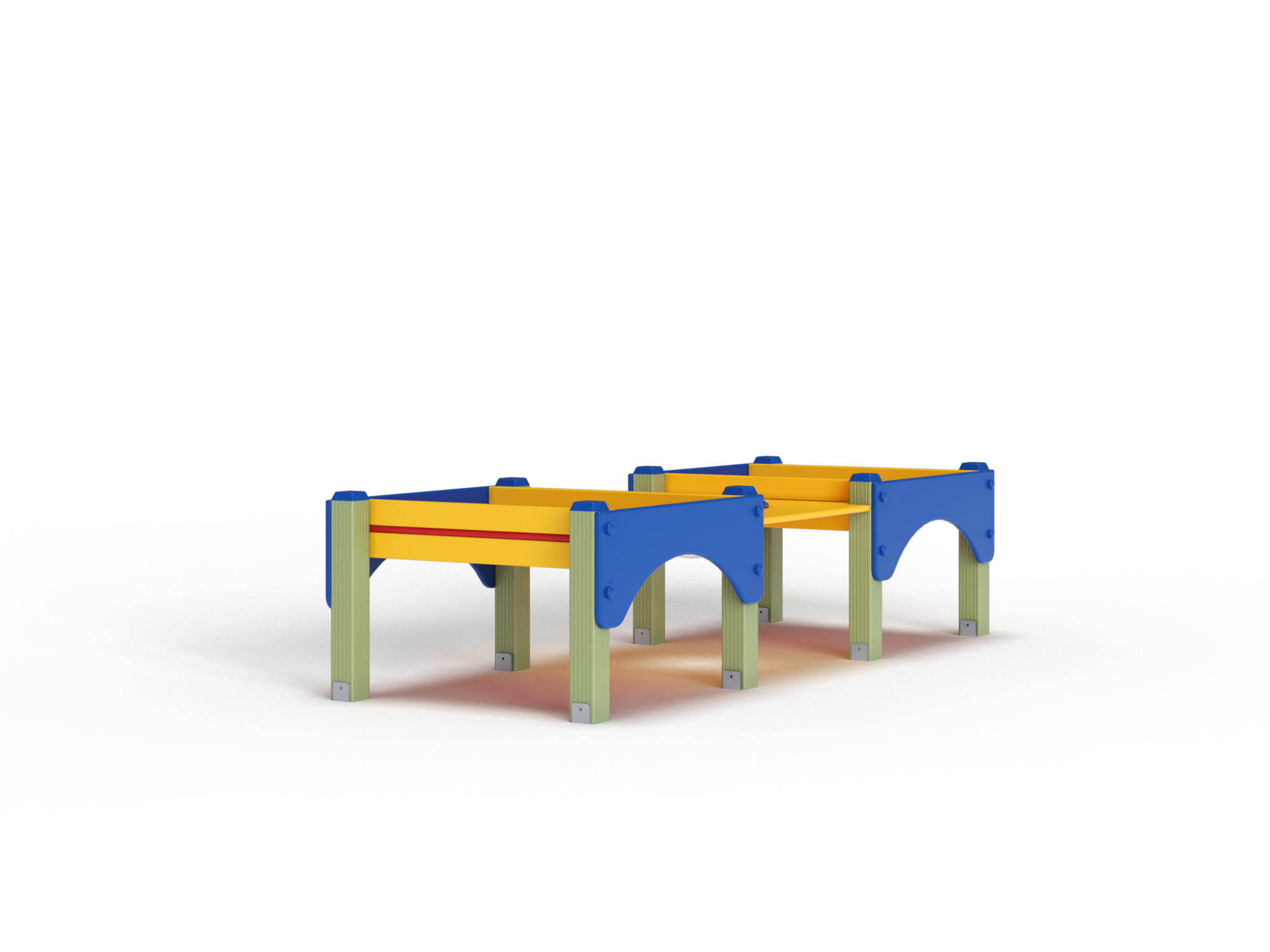 МФ 3.501-ДЕРЕВО Стол песочница двойная низкая