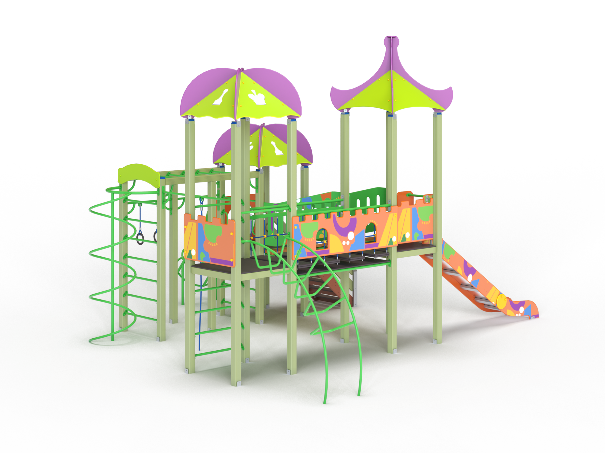 ДИК 3.212 Детский игровой комплекс Н=1500 мм граффити