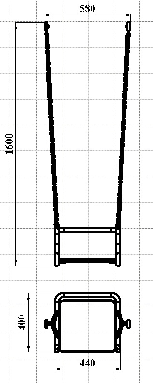 ДИО 1.2051д Подвес металлический  на длинной цепи с термоусадкой