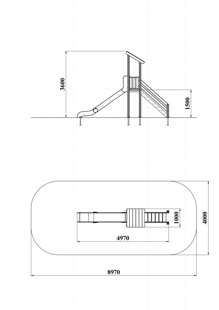 ДИК 1.019 Детский игровой комплекс Н=1500