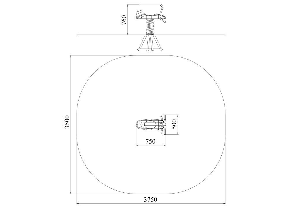 ДИО 4.691.01 Качалка на пружине Улитка