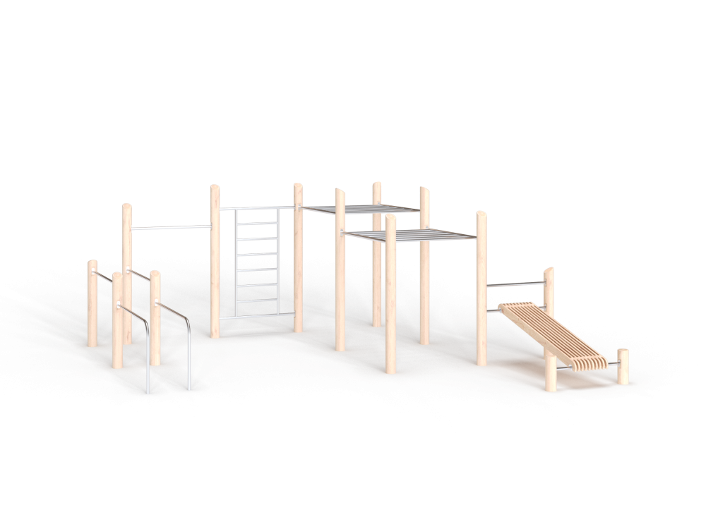 ДП 7.374-К Комплекс универсальный на бревнах