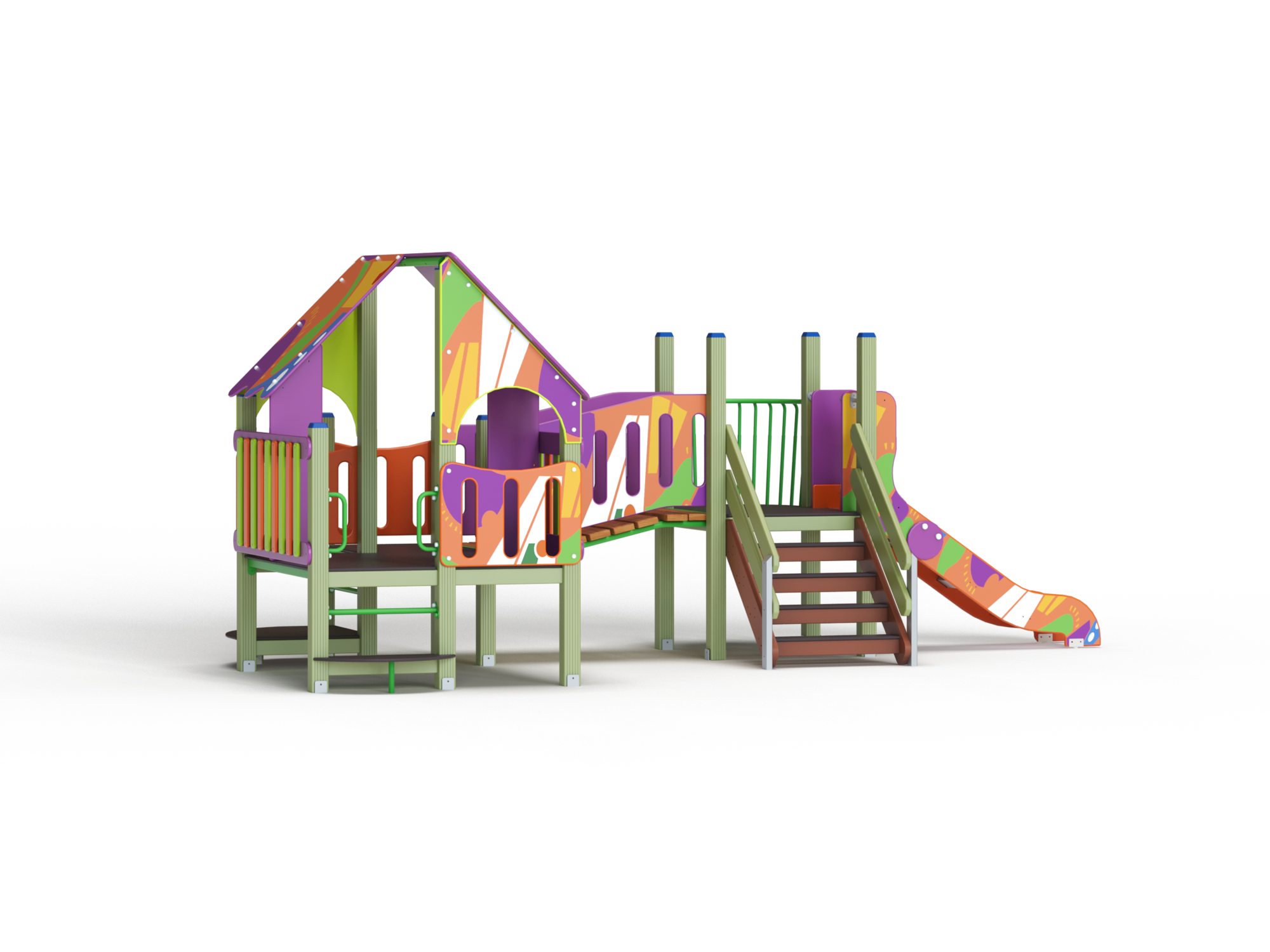 ДИК 9.101 Детский игровой комплекс граффити Н=700 мм,900 мм