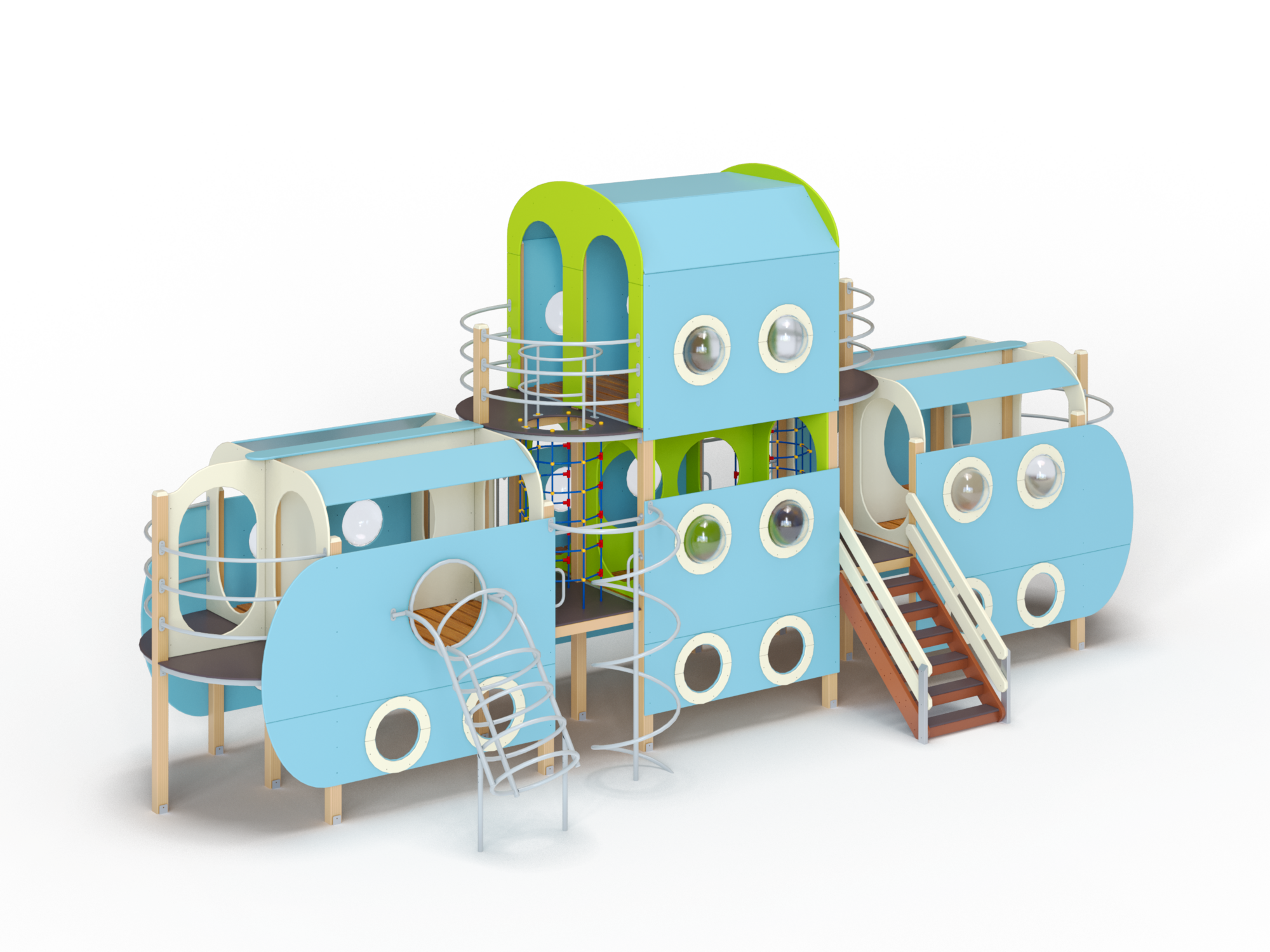 ДИК 9.24-ДЕРЕВО Детский игровой комплек Н=1200 мм, 2700 мм