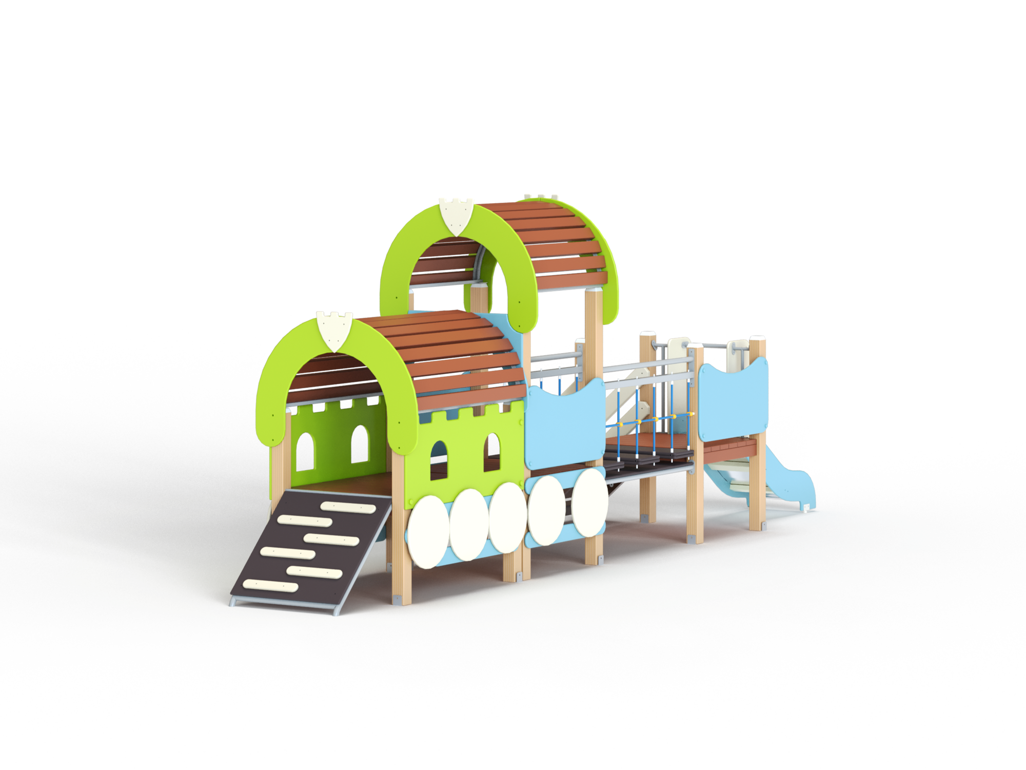 МФ 4.061-ДПК Локомотив с 1 вагоном и горкой Н=700 мм