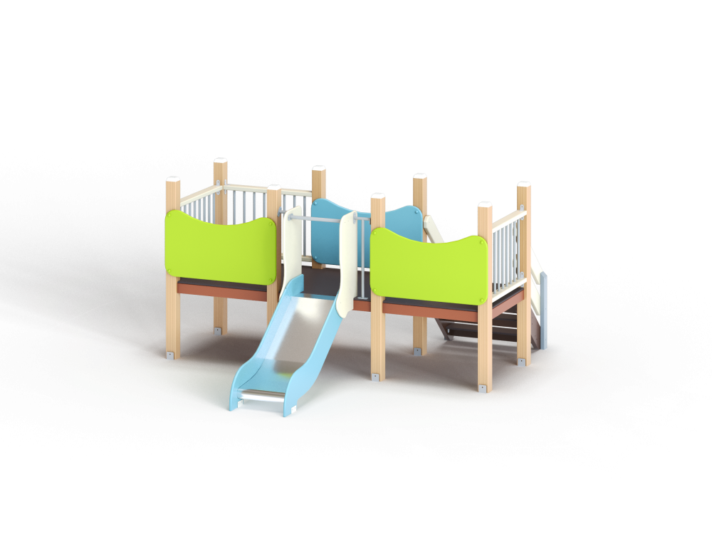 ДИО 5.023-ДПК Закрытый манеж с горкой Н=700