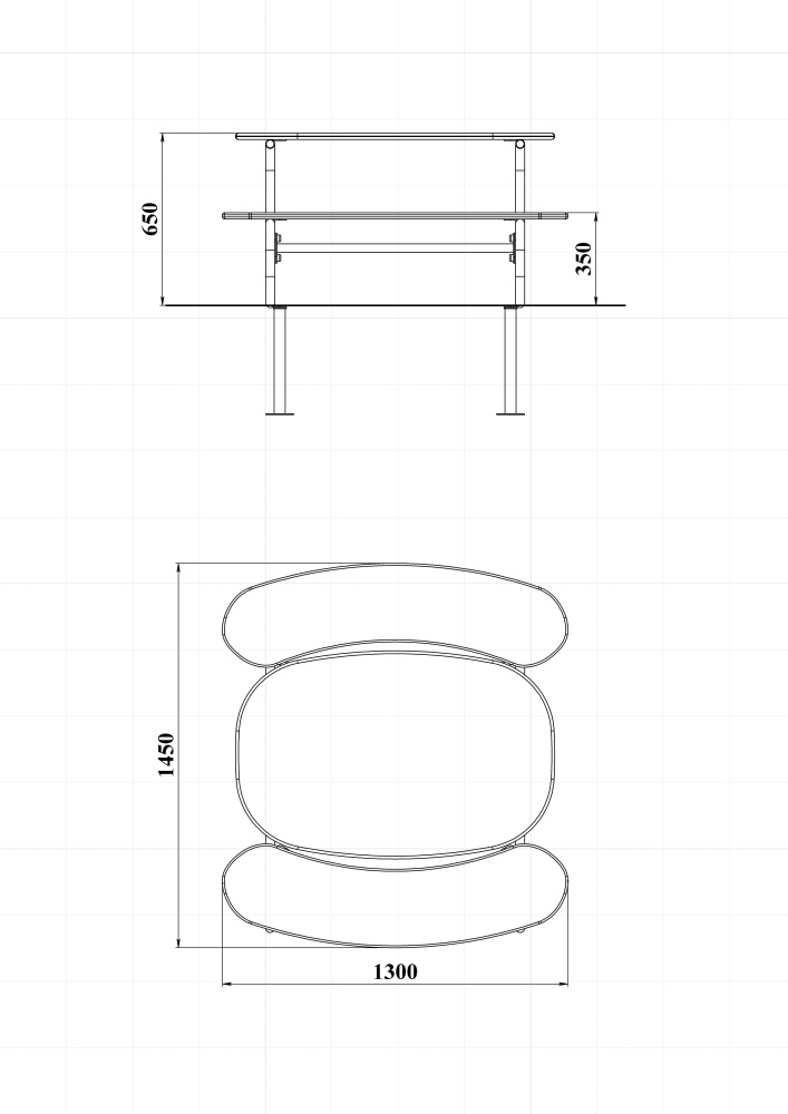 МФ 2.03 Столик со скамейками