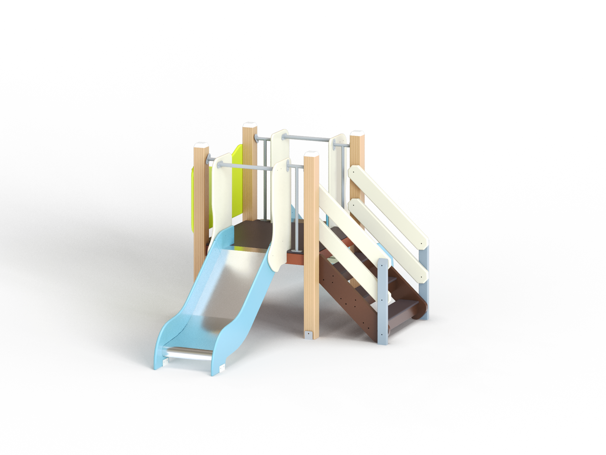 ДИО 5.02-ДПК Горка мини двойная Н=700 мм