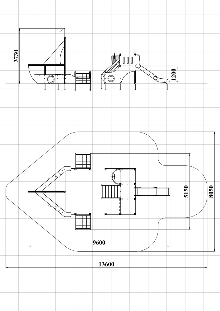 ДИК 3.09-ДПК Детский игровой комплекс Н=1200 мм