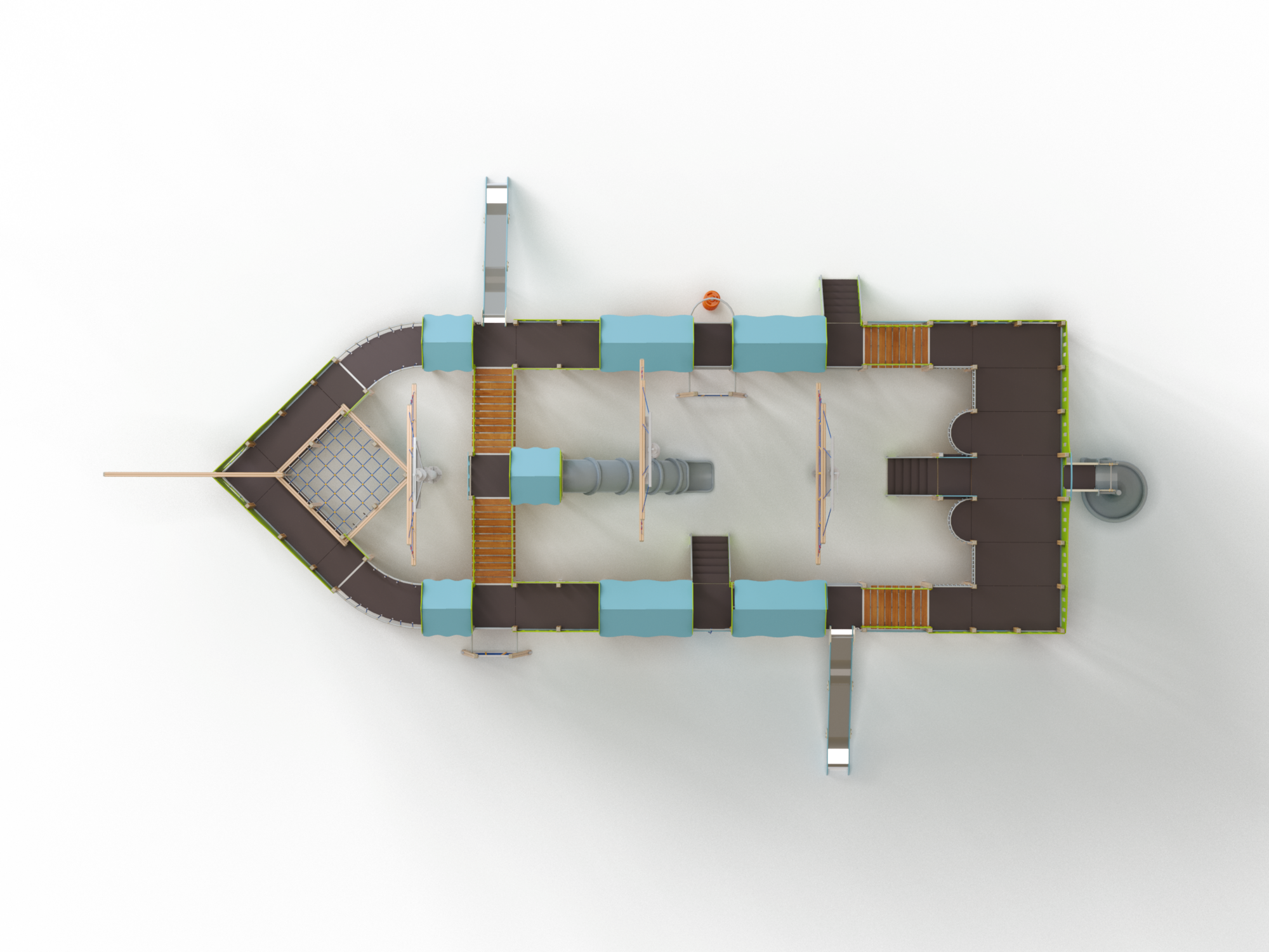 ДИК 7.062-ДЕРЕВО Детский игровой комплекс Н=1800 мм, 2000 мм