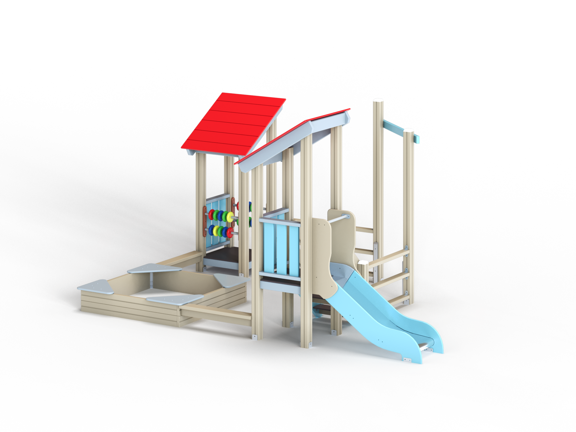 МФ 3.21 Песочный дворик с горкой H=700мм