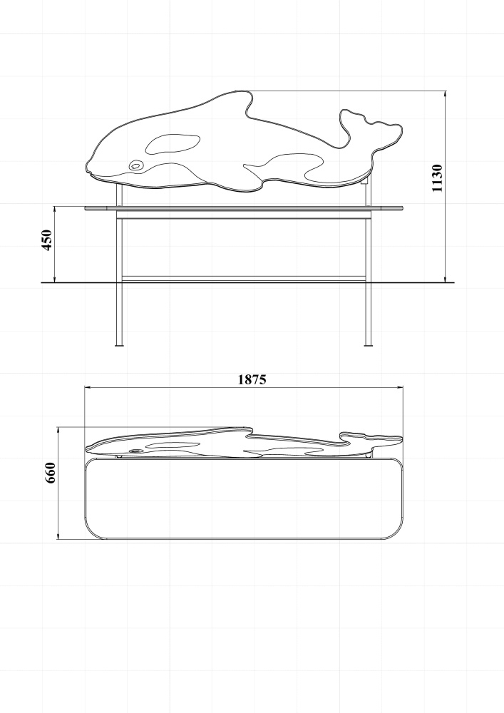 МФ 1.321 Лавочка со спинкой Касатка