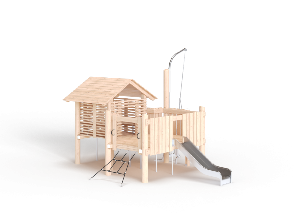 ДОУ 7.302 Комплекс беседка с горкой