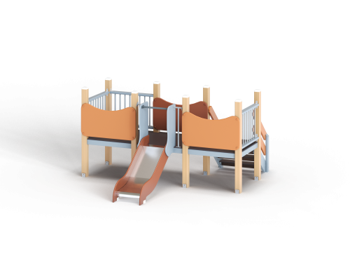 ДИО 5.023-ДПК Закрытый манеж с горкой Н=700