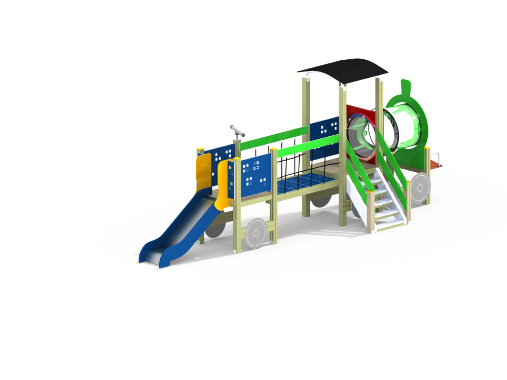 МФ 4.067 Паровозик с котлом и вагоном