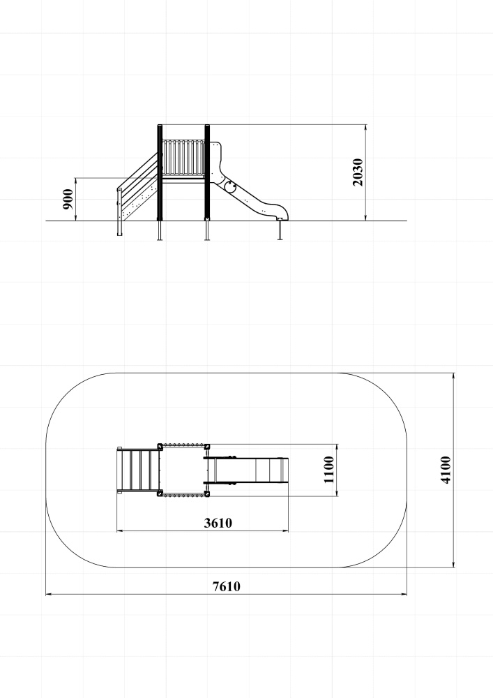 ДИО 5.011-ДПК Горка Н=900 мм