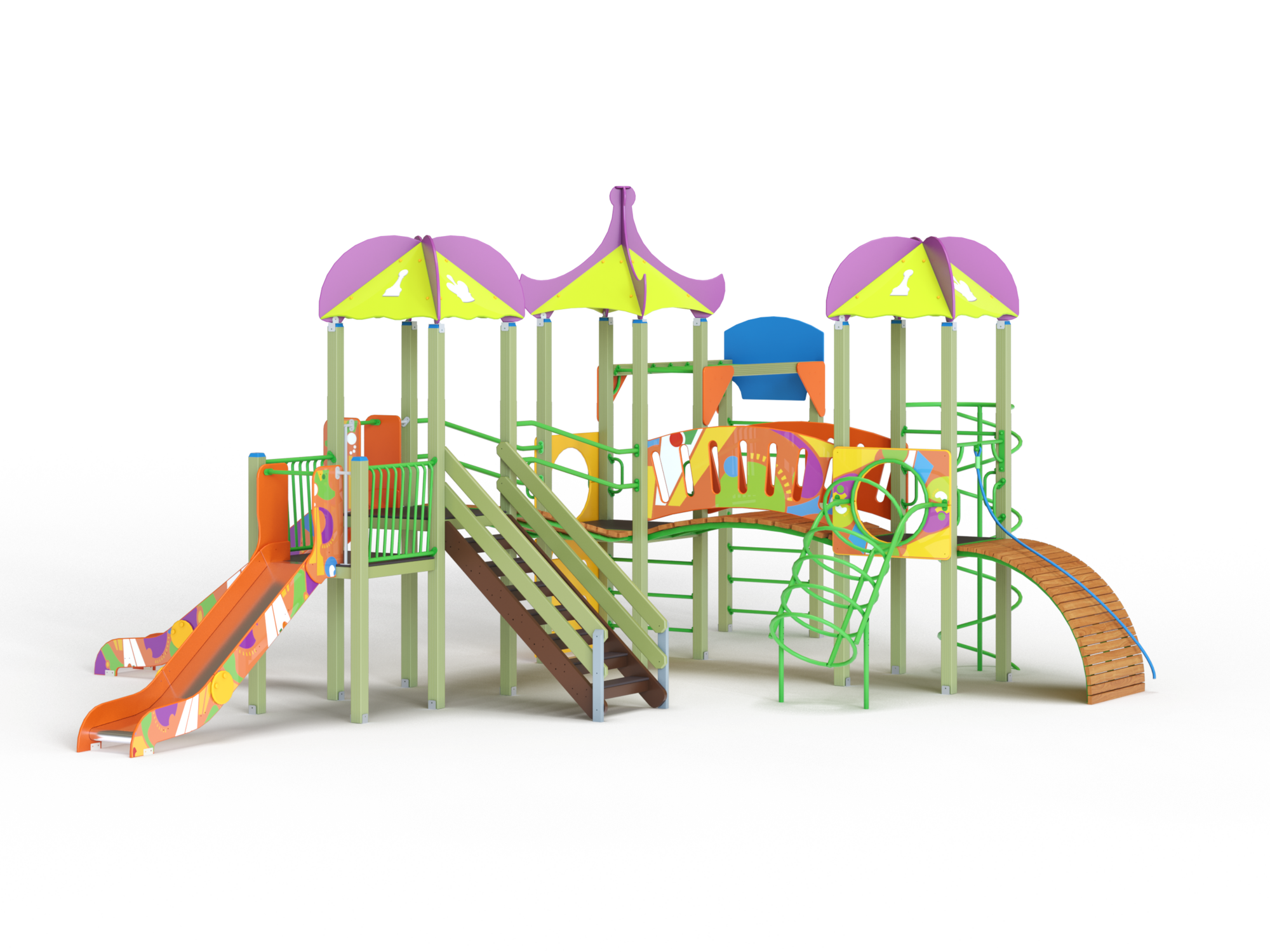 ДИК 3.168 Детский игровой комплекс Н=1200,1500 мм граффити