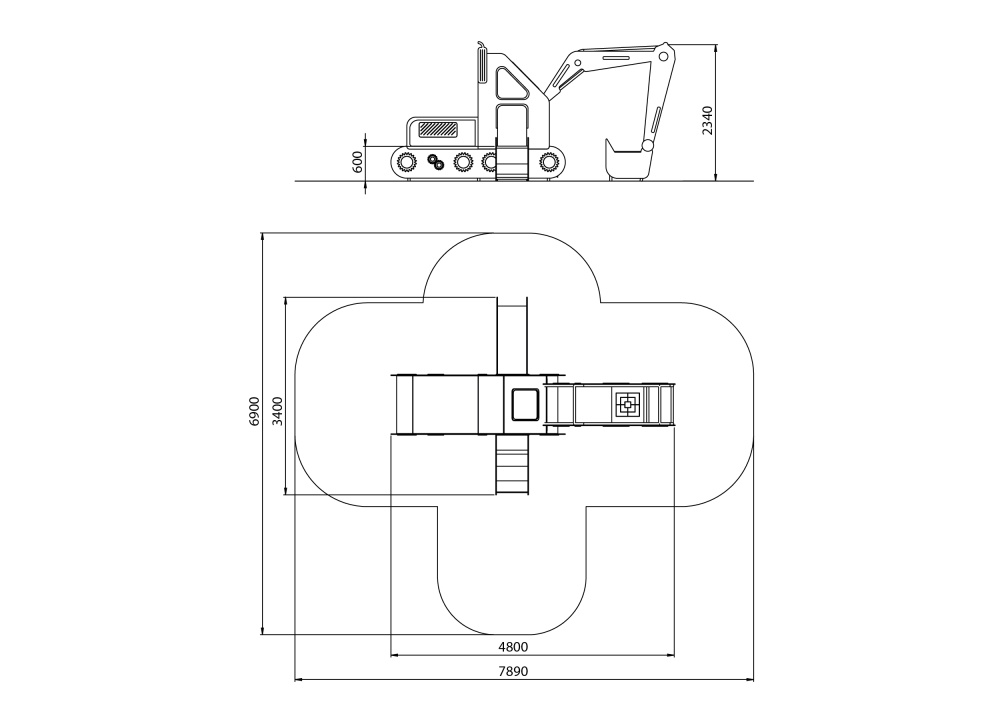 МФ 8.401.01 Экскаватор с горкой нерж