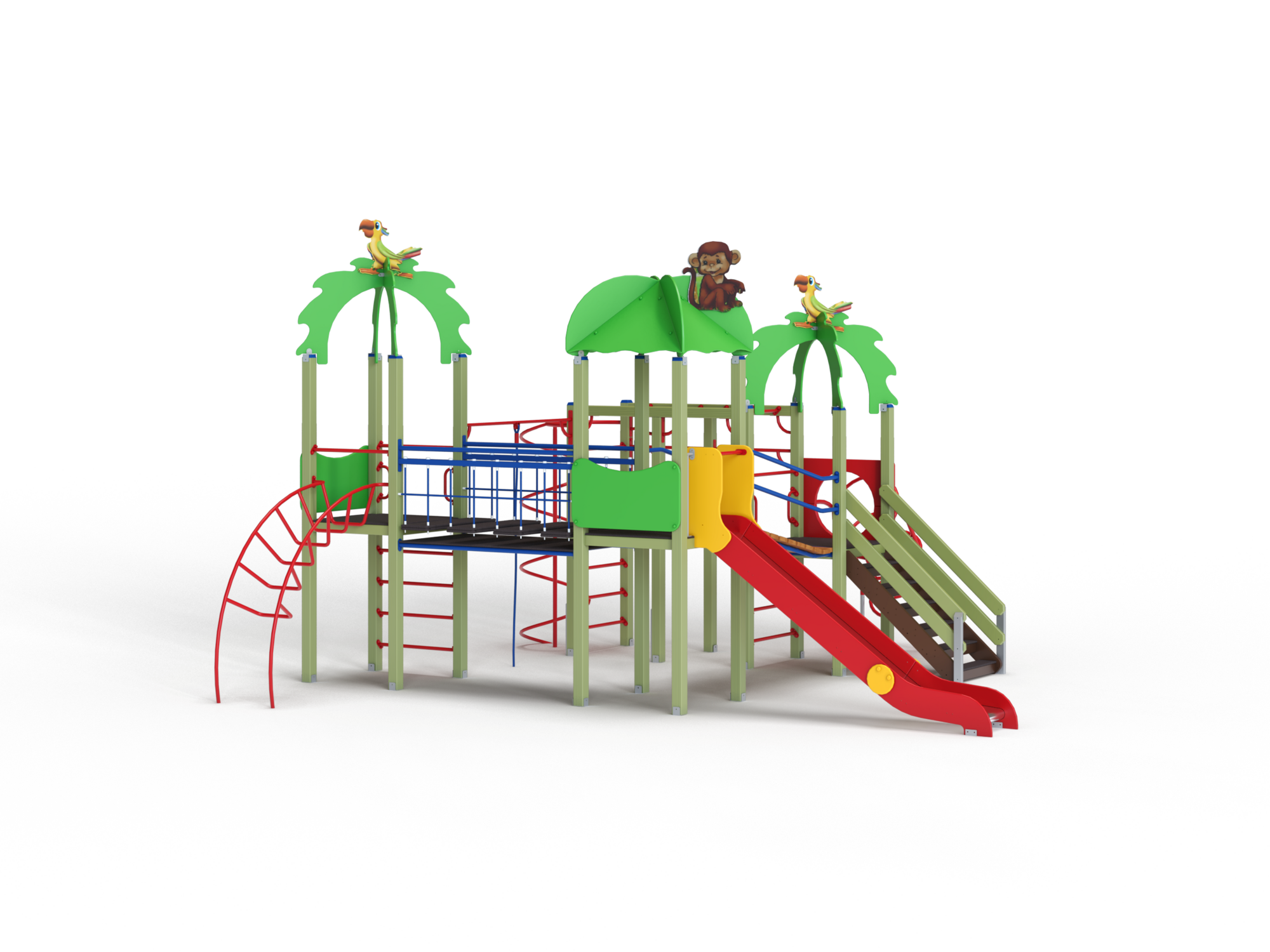 ДИК 3.215-ДЕРЕВО Детский игровой комплекс Н=1500 мм