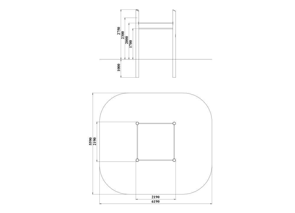ДП 7.324-К Турник на бревнах