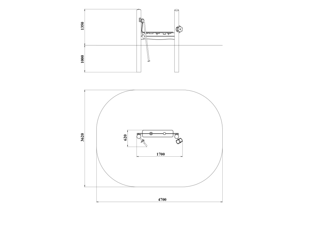 МФ 8.207 Игровая панель 5 на бревнах