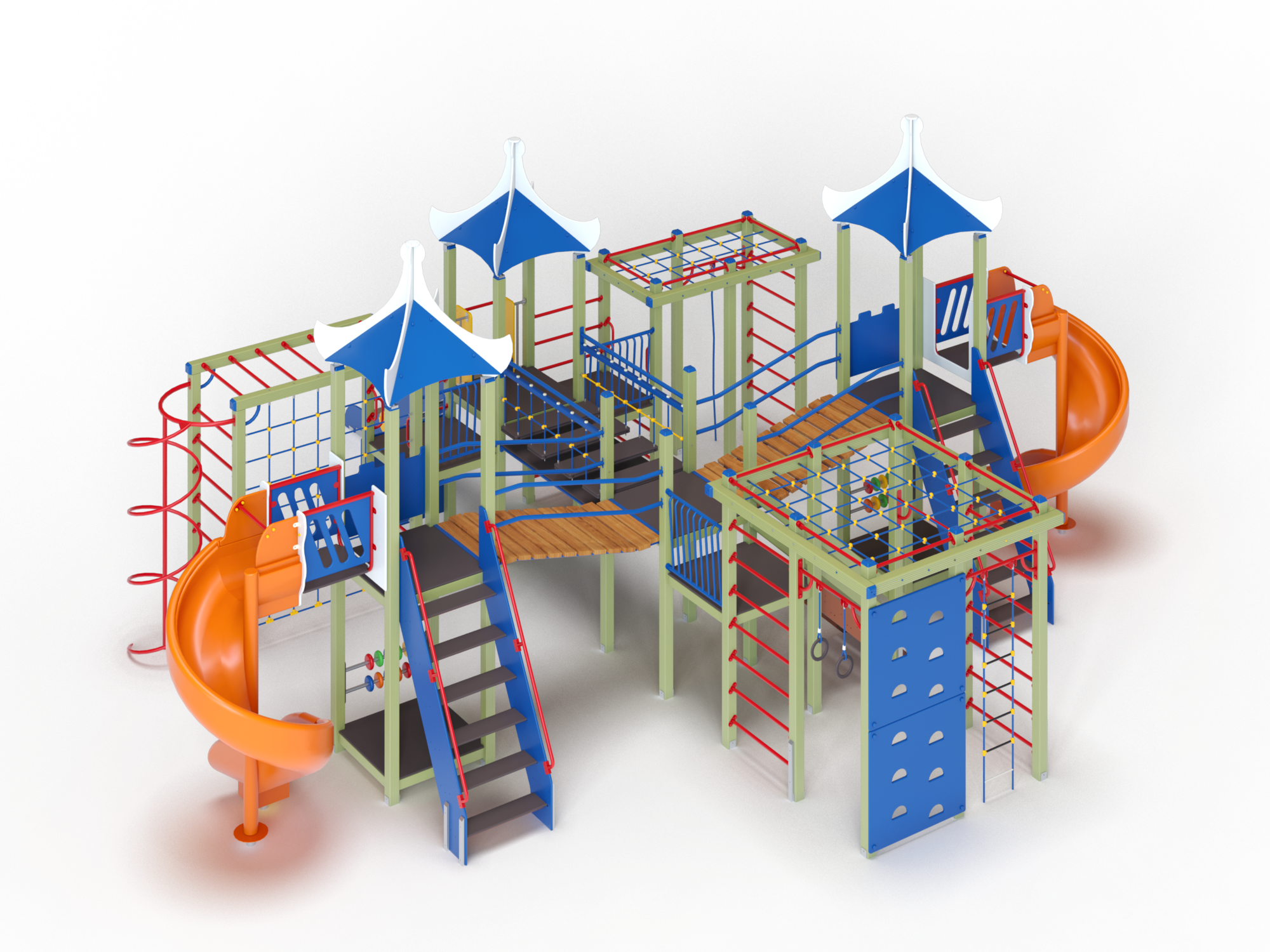 ДИК 5.054 Детский игровой комплекс Н=1500 мм, 1800 мм