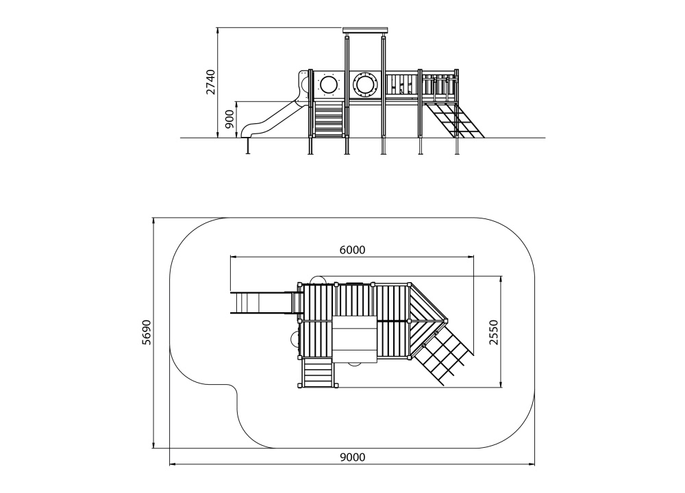 МФ 4.095 Кораблик с горкой