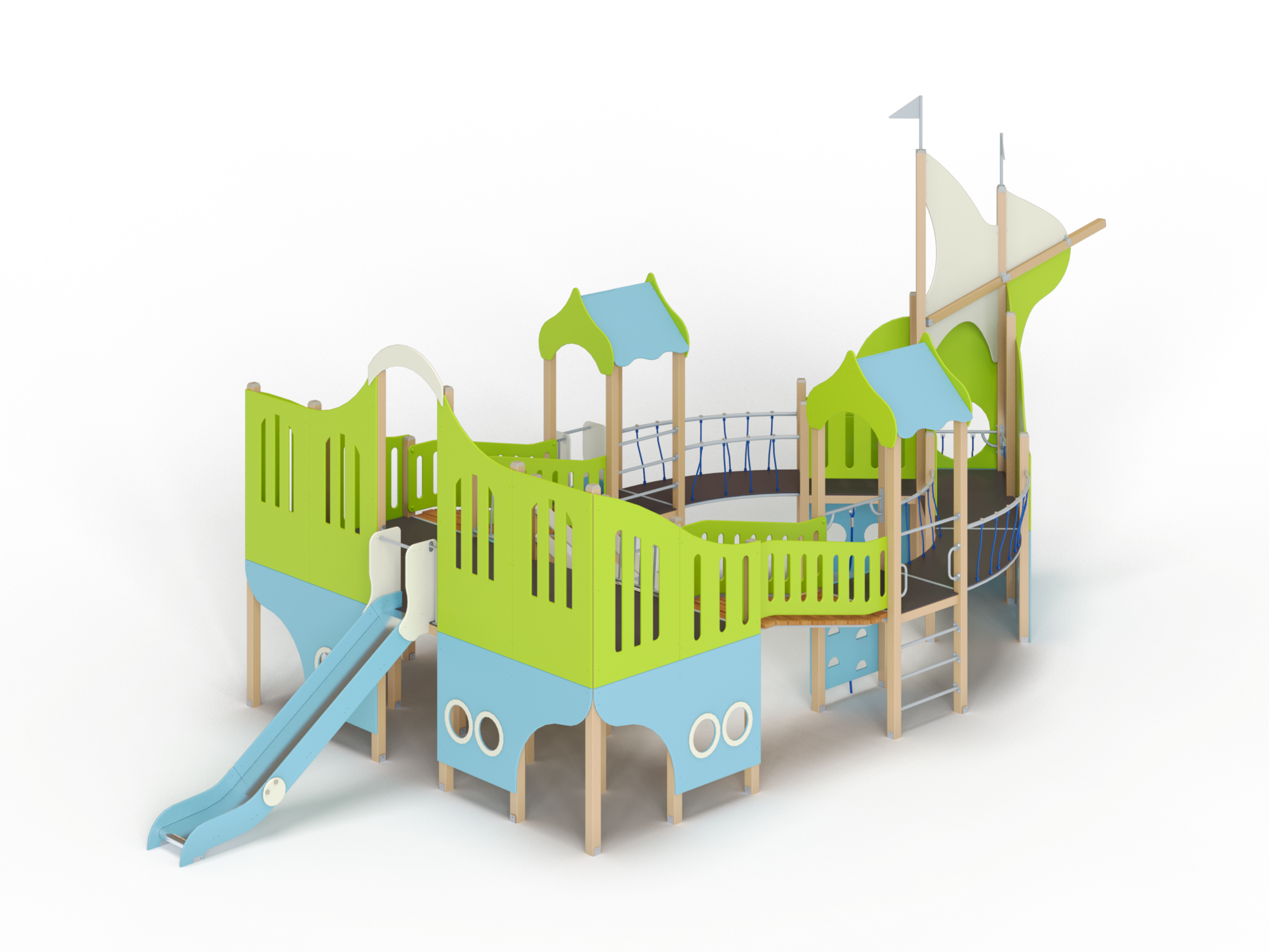 ДИК 7.082-ДЕРЕВО Детский игровой комплекс Н=1200 мм, 1500 мм