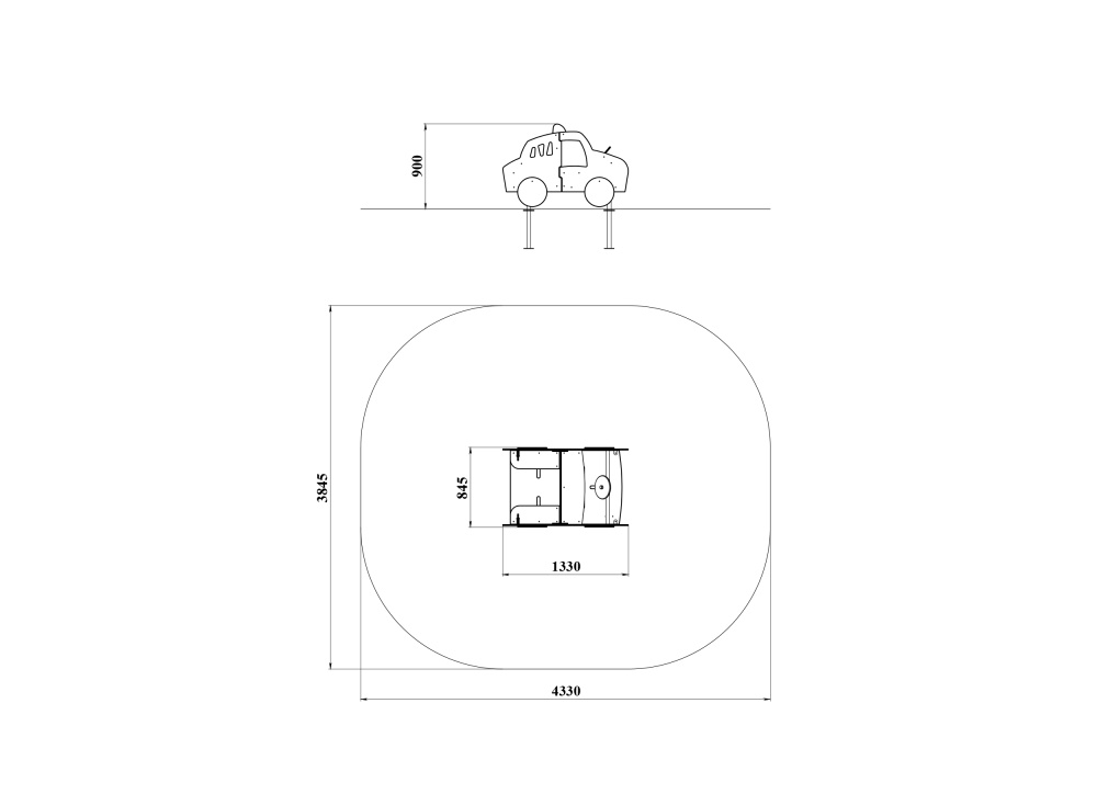 МФ 8.506.11 Домик машинка полиции цинк