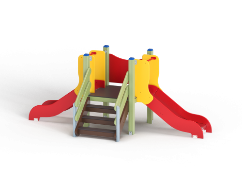 ДИО 5.02-ДЕРЕВО Горка мини двойная Н=700 мм