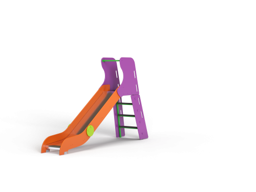 ДИО 5.042 Горка с деревянными перилами H=1200 