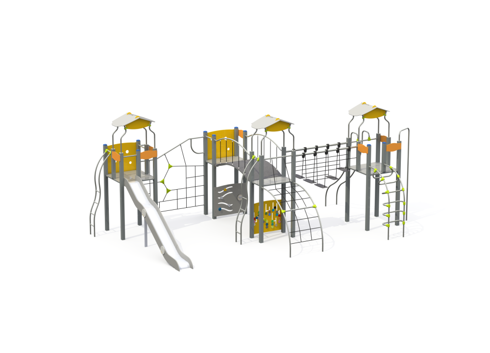 УК 7.210.11 Четыре башни с лазалками и тремя крышами цинк