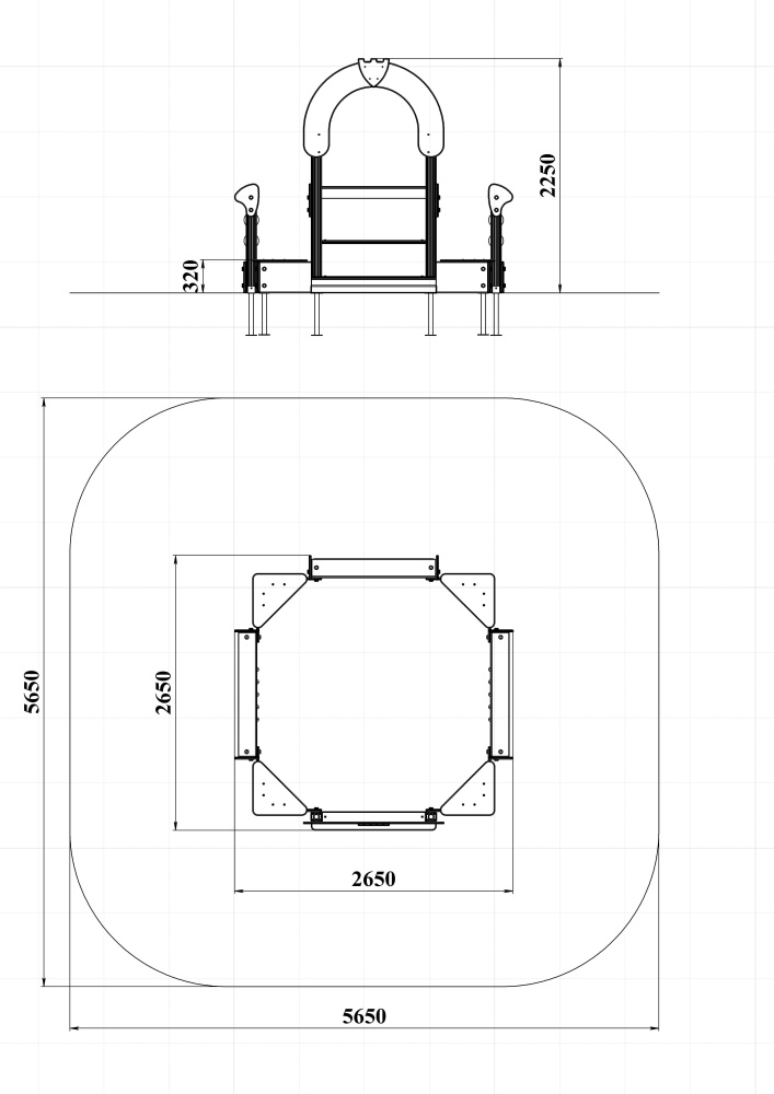 МФ 3.114 Песочница со счетами граффити 