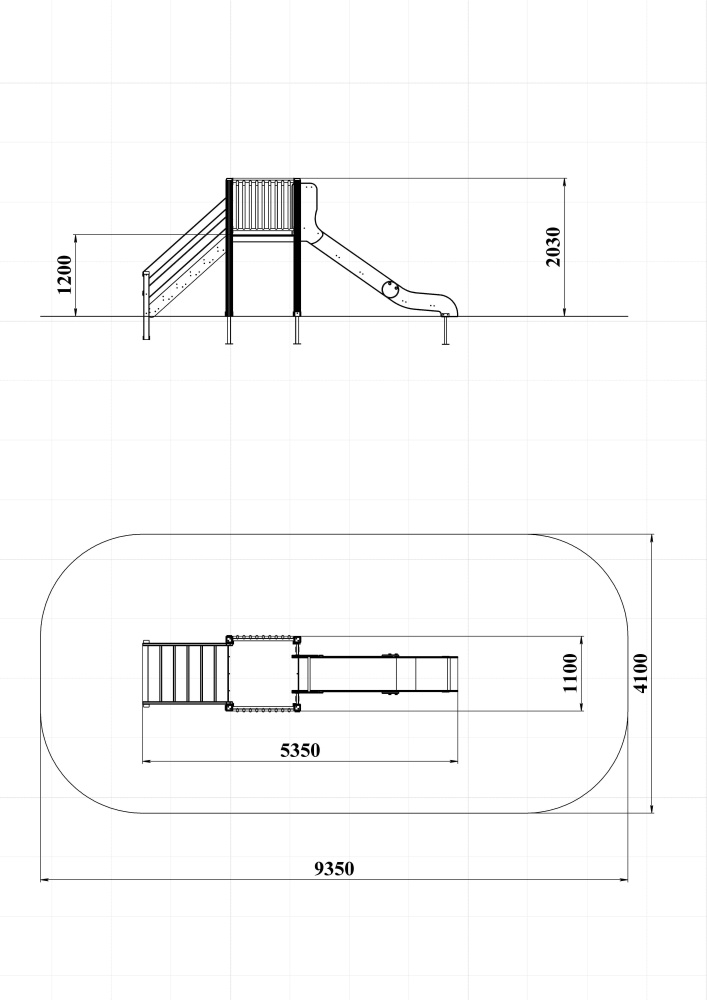 ДИО 5.012-ДПК Горка Н=1200 мм