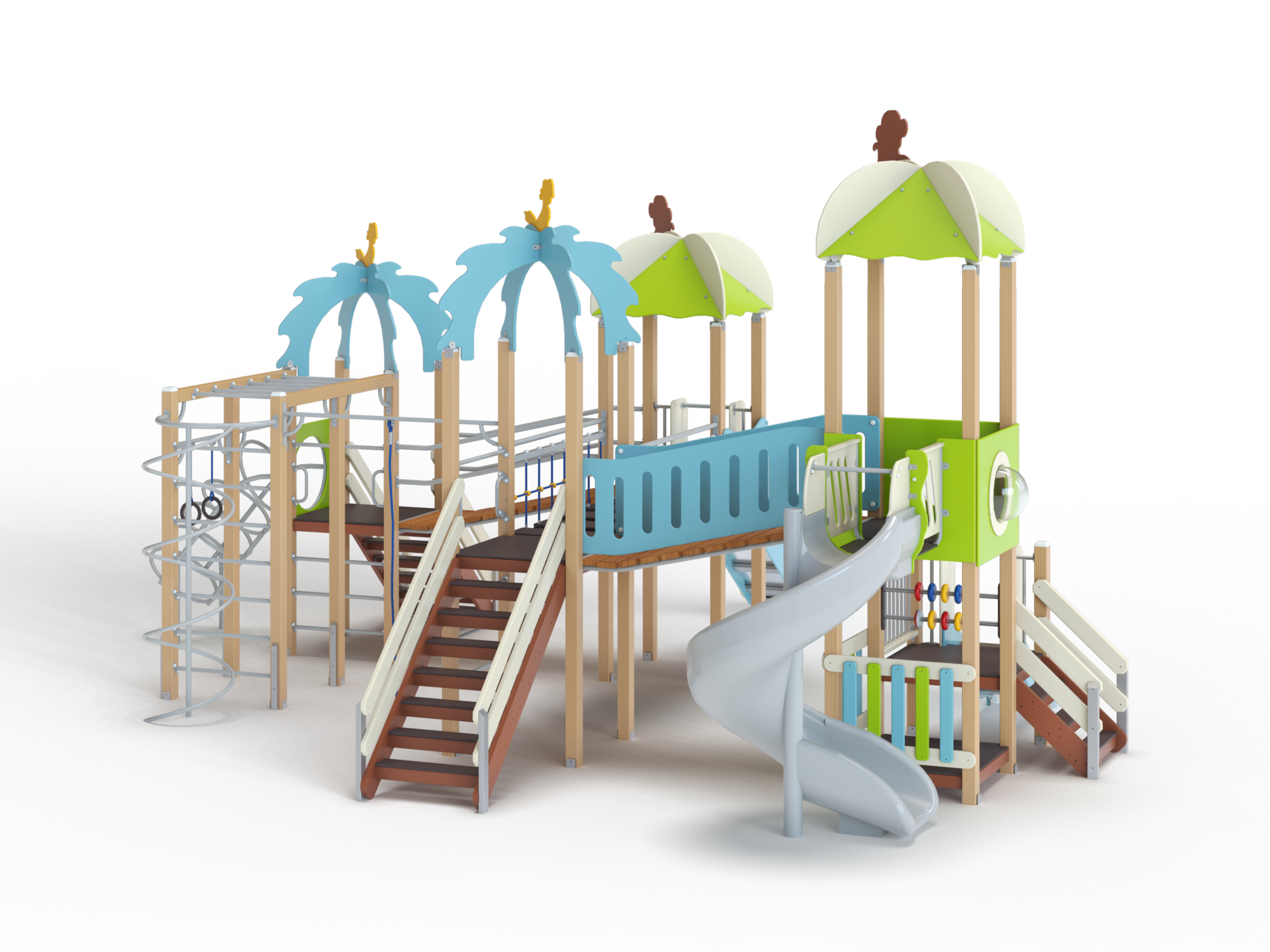 ДИК 4.215-ДПК Детский игровой комплекс Н=1500 мм, 1800 мм